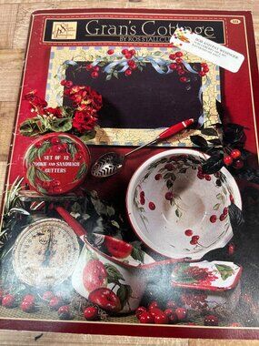 Grans Cottage By Ros Stallcup Decorative Painting Book - Floral Fruit & Cottage-